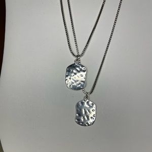 Silver Dog Tag Necklaces